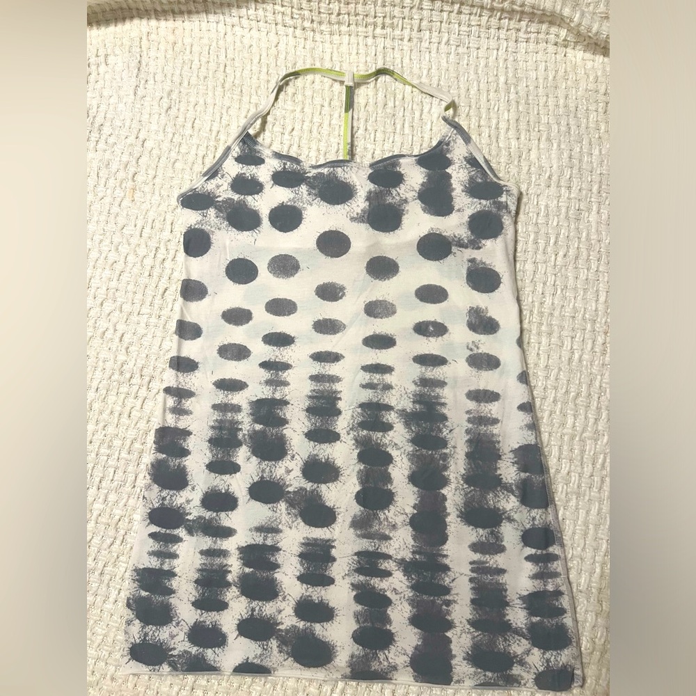 lululemon athletica White and Gray Asymmetrical Camisole